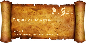 Magos Zsuzsanna névjegykártya